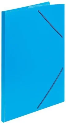 Папка с резинкой А4 33 мм синий пластик 500 мкм INФОРМАТ NP6750B