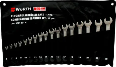 Набор ключей комбинированных 6-22 мм 17 предметов Red Line WÜRTH 575430141