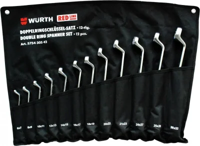 Набор ключей накидных 6-32 мм 12 предметов Red Line WÜRTH 575430542