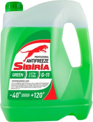 Антифриз G11 зеленый 5 кг SIBIRIA 800216