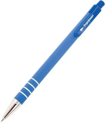 Ручка шариковая автоматическая Rubbi 0,7 мм синий INФОРМАТ BPAS-B