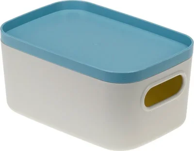 Коробка для хранения вещей пластиковая 0,65 л Инфинити коралловый IDEA М2344