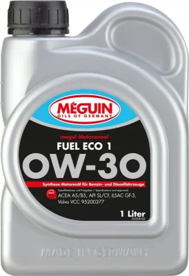 Моторное масло 0W30 синтетическое Megol Fuel Eco 1 1 л MEGUIN 33038