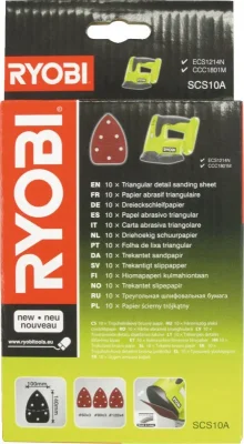 Набор шлифлистов 100x140 мм P60 P80 P120 SCS10A1 10 штук Ryobi 5132002675