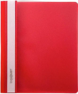 Папка-скоросшиватель А4 красный пластик 180 мкм карман INФОРМАТ TC4018R