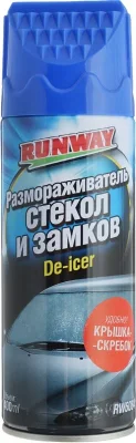 Размораживатель стекол и замков 400 мл RUNWAY RW6084