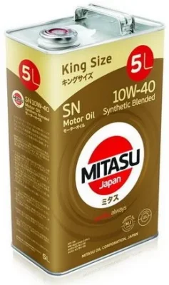 Моторное масло 10W40 полусинтетическое Motor Oil LL SN 5 л MITASU MJ-122A-5