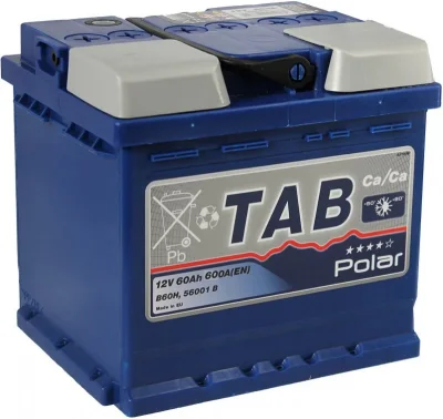 Аккумулятор автомобильный Polar Blue 60 А·ч TAB 121060