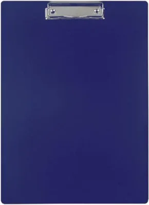 Папка-планшет А4 пластик синий с зажимом INФОРМАТ NM3012B