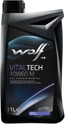 Моторное масло 10W60 синтетическое VitalTech M 1 л WOLF 16128/1