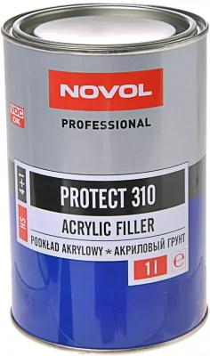 Грунт акриловый Protect 310 черный 1 л NOVOL 37141