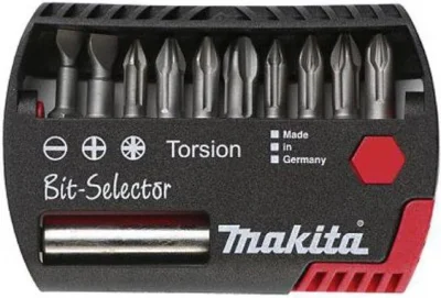 Набор бит 10 штук + магнитный держатель MAKITA P-53724