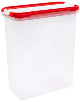 Емкость пластиковая для сыпучих продуктов с дозатором Bono 1,5 л сочный томат GIARETTI GR2237СТ