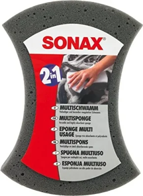 Мультифункциональная губка для мытья а/м. Удаляет даже затвердев SONAX 428 000
