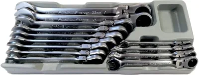 Набор ключей комбинированных с поворотной трещоткой 8-22 мм 13 предметов FORSAGE F-T51310F