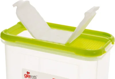 Емкость пластиковая для сыпучих продуктов с дозатором Bono 1 л сочный томат GIARETTI GR2236СТ