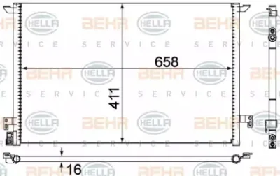 8FC 351 300-314 BEHR/HELLA/PAGID Конденсатор