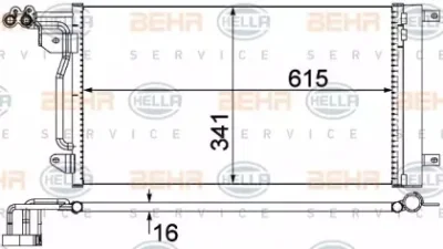 8FC 351 309-134 BEHR/HELLA/PAGID Конденсатор