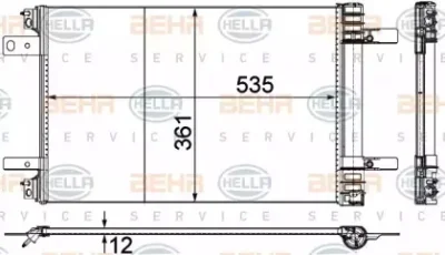 8FC 351 345-121 BEHR/HELLA/PAGID Конденсатор