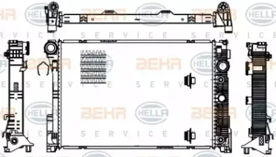 Радиатор охлаждения двигателя BEHR/HELLA/PAGID 8MK 376 756-221