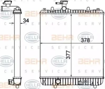 8MK 376 771-165 BEHR/HELLA/PAGID Теплообменник