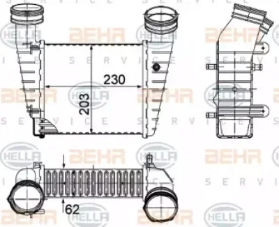 8ML 376 776-634 BEHR/HELLA/PAGID Теплообменник