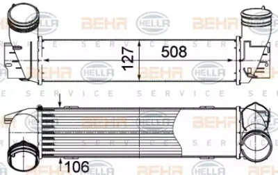 8ML 376 988-084 BEHR/HELLA/PAGID Теплообменник