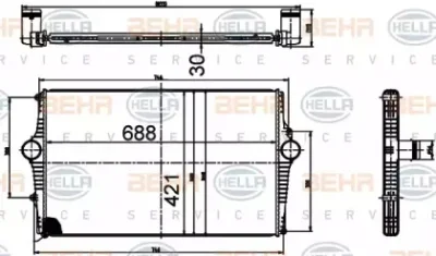 8ML 376 988-514 BEHR/HELLA/PAGID Теплообменник