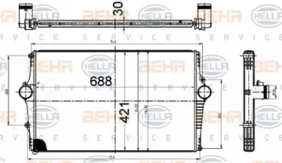 8ML 376 988-564 BEHR/HELLA/PAGID Теплообменник