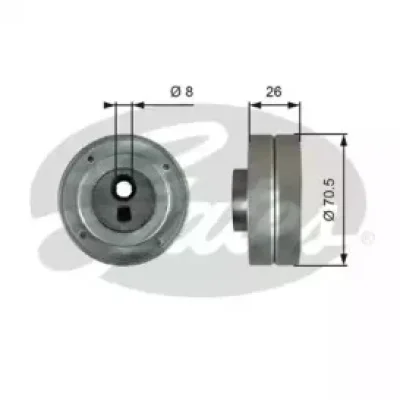 T36761 GATES Ролик ручейкового ремень