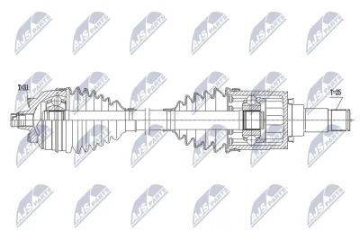 Приводной вал NTY NPW-BM-168