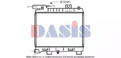 050021N AKS DASIS Радиатор охлаждения двигателя