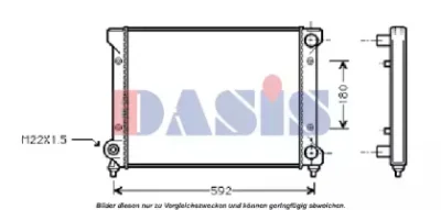 331990N AKS DASIS Радиатор охлаждения двигателя