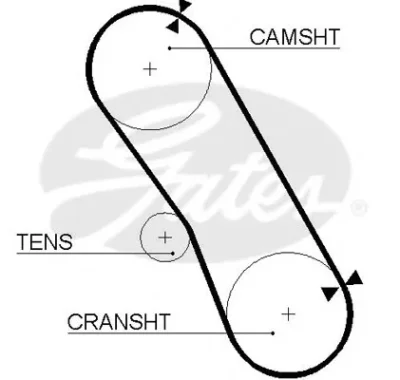 5061 GATES Ремень ГРМ