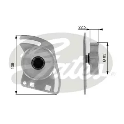T36064 GATES Ролик натяжителя ручейкового (приводного) ремня