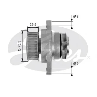 Z80660 GATES Водяной насос (помпа)