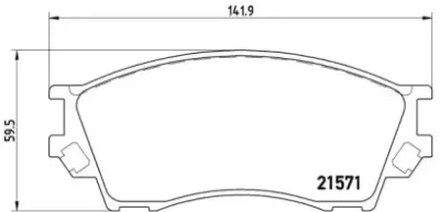 P49019 A.B.S. Комплект тормозных колодок