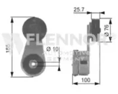 FS23935 FLENNOR Ролик натяжителя ручейкового (приводного) ремня