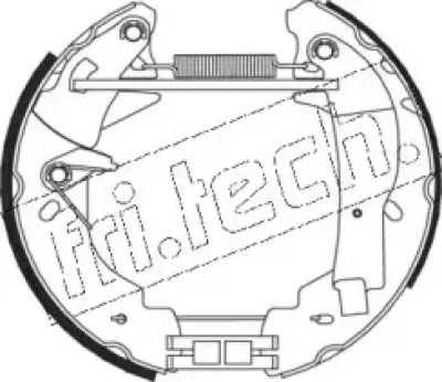 15348 FRI.TECH. Комлект тормозных накладок