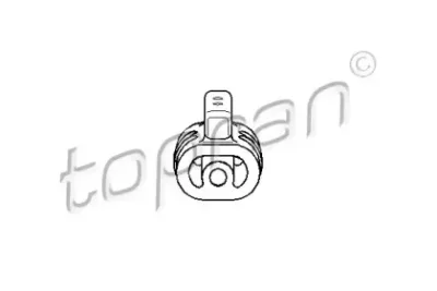 Крепление / кронштейн глушителя (резинка) TOPRAN 300 063