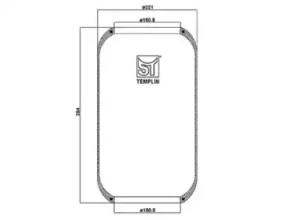 04.060.6006.780 ST-TEMPLIN Кожух пневматической рессоры