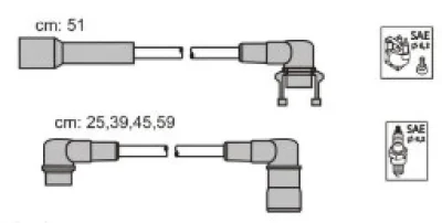 1801-6231 PROFIT Комплект проводов зажигания