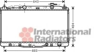 53002464 VAN WEZEL Радиатор охлаждения двигателя