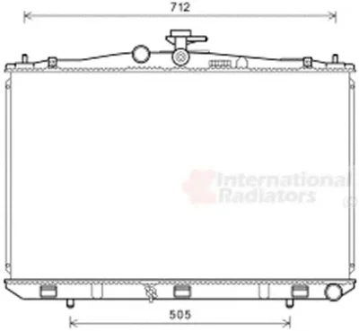 53002670 VAN WEZEL Радиатор охлаждения двигателя