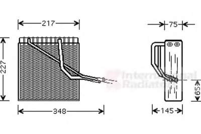 5800V055 VAN WEZEL Испаритель кондиционера