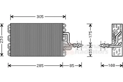 5800V077 VAN WEZEL Испаритель кондиционера