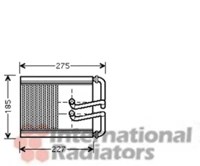82006169 VAN WEZEL Радиатор отопителя салона
