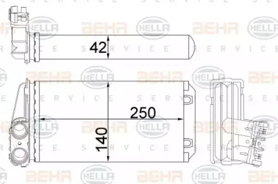 8FH 351 315-464 BEHR/HELLA/PAGID Теплообменник