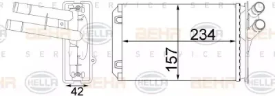 8FH 351 331-244 BEHR/HELLA/PAGID Теплообменник