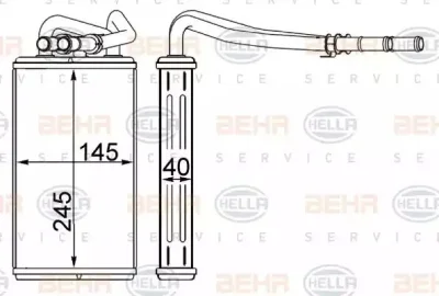 8FH 351 333-004 BEHR/HELLA/PAGID Теплообменник